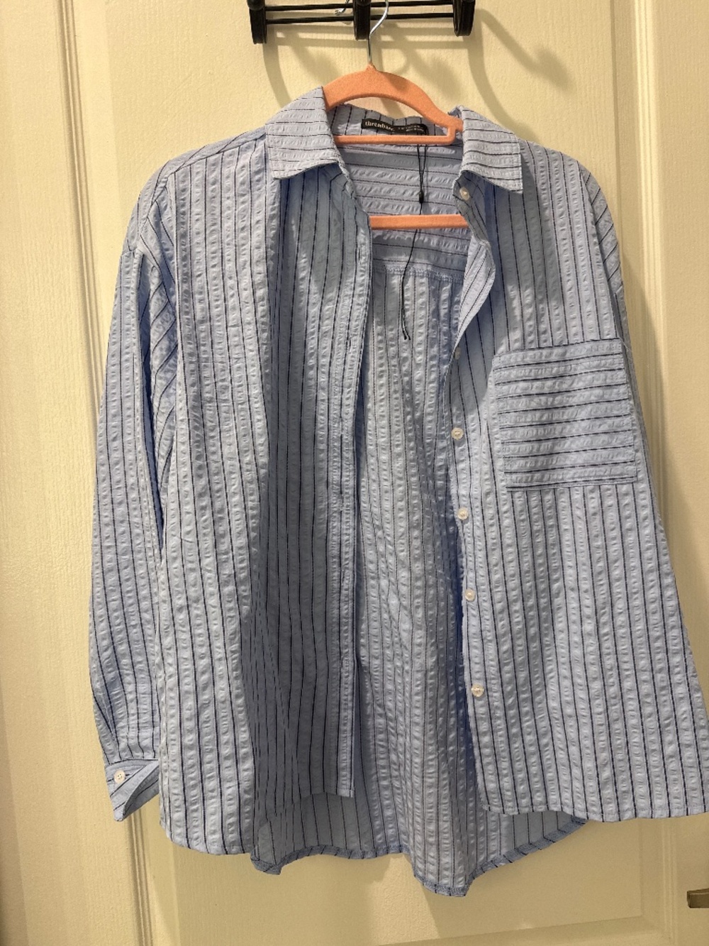 Summer linen long sleeve top
